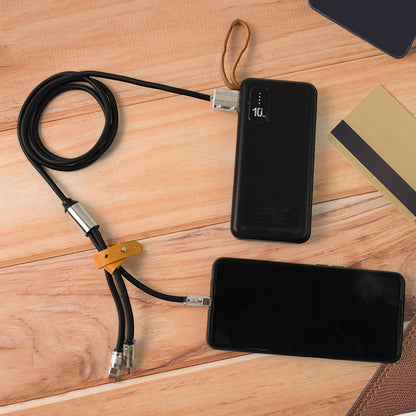 Wukusy 3-in-1 super fast charging mobile accessory cable, 2 meters long, with multiple connectors for versatile device charging.
