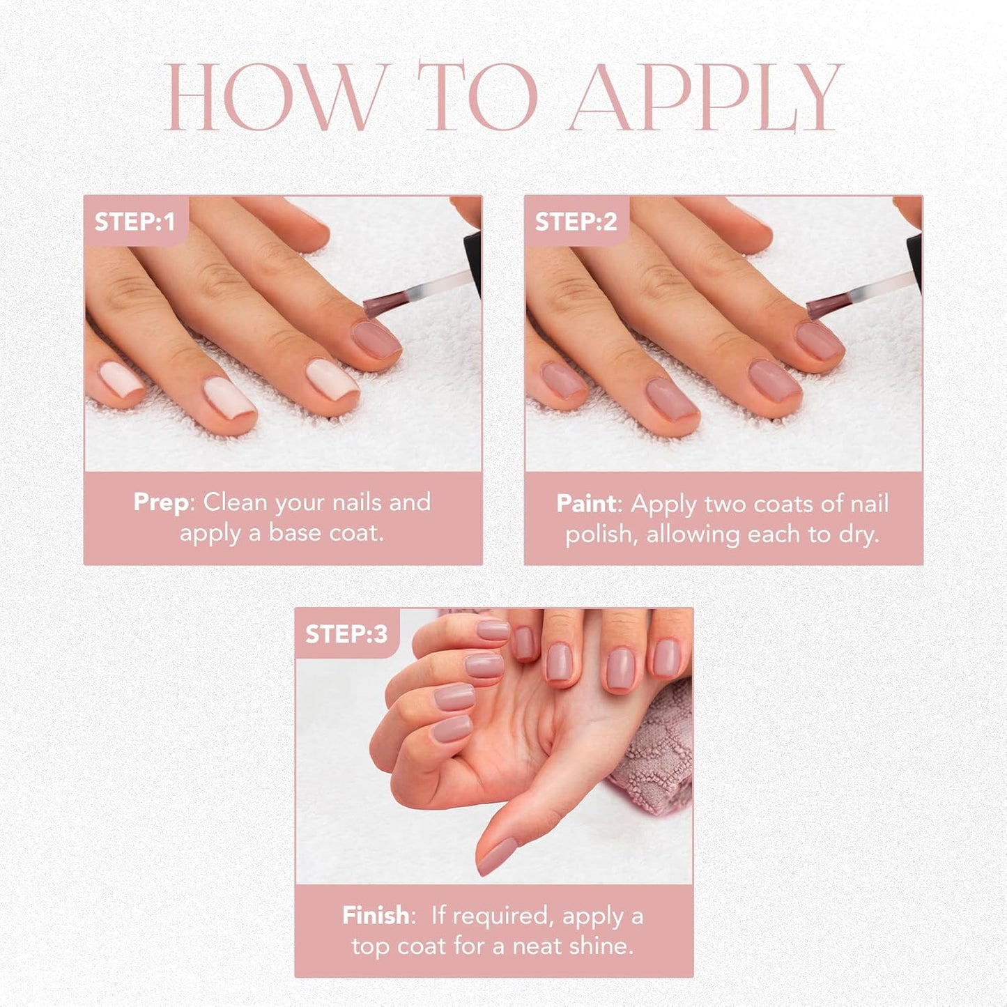 Wukusy OG Beauty Pastel Peach Gel Intense Nail Polish bottle, 10ml, with pastel peach-colored gel polish visible inside.