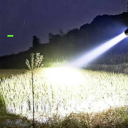 Wukusy USB chargeable mini 3 LED flashlight torch light showing compact design and LED bulbs, ideal for portable illumination.