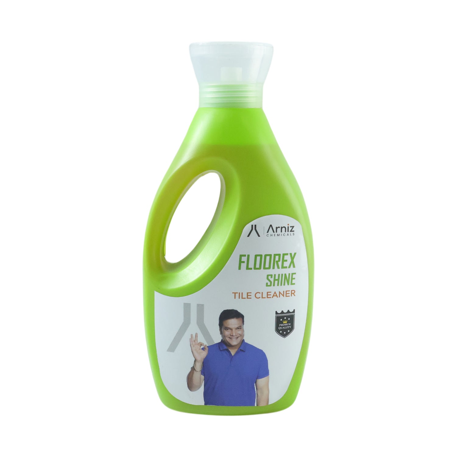 Wukusy tile cleaner liquid in a 1-liter bottle, suitable for cleaning tiles, marble, and various floor surfaces.