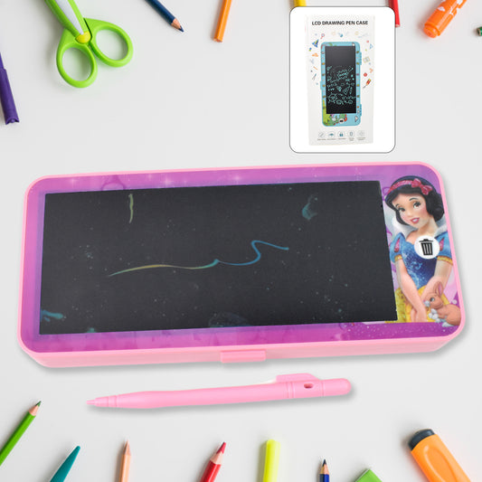Wukusy LED drawing pen case for home improvement, compact storage with clear sections for pens and drawing tools.