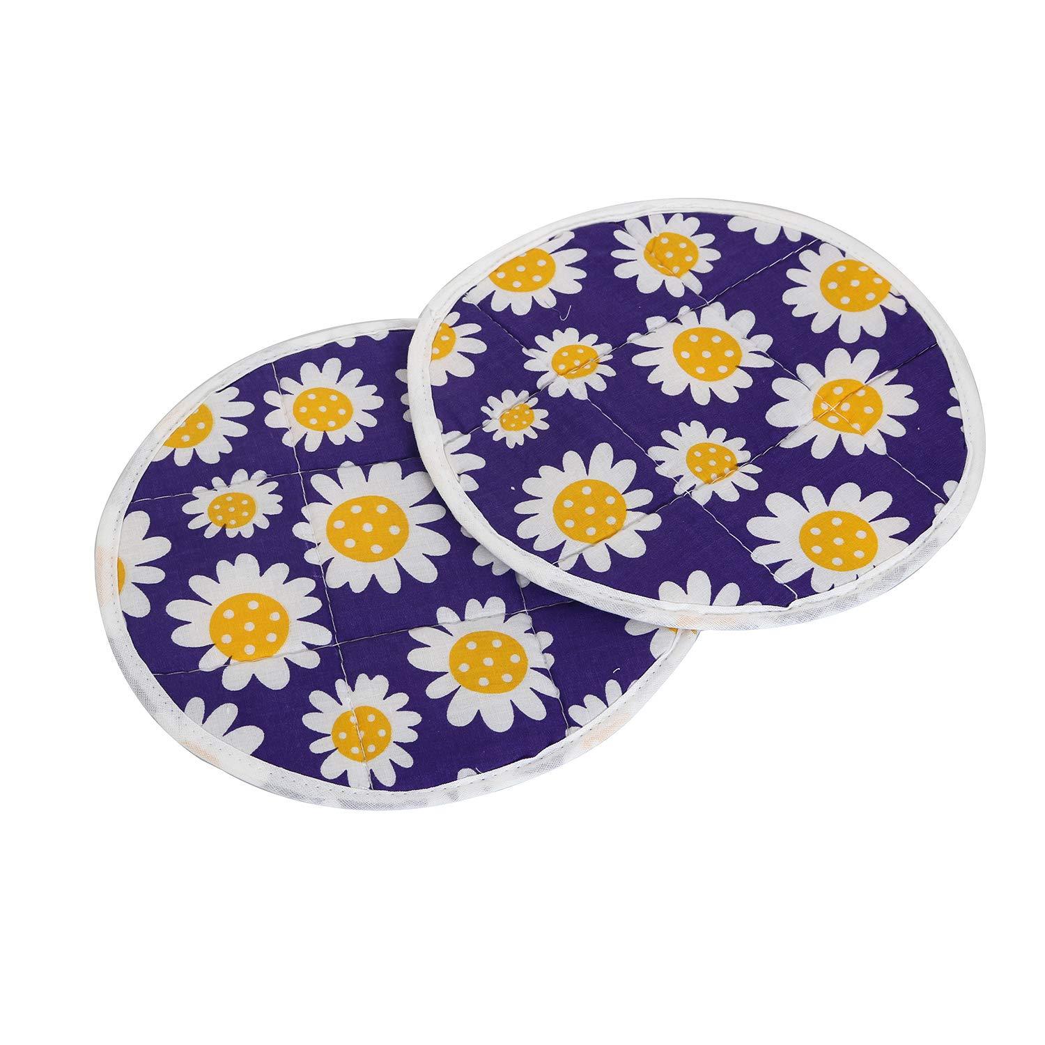 Wukusy round hygienic Rotichapati print design cover for home and kitchen use, featuring colorful traditional pattern.