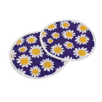 Wukusy round hygienic Rotichapati print design cover for home and kitchen use, featuring colorful traditional pattern.