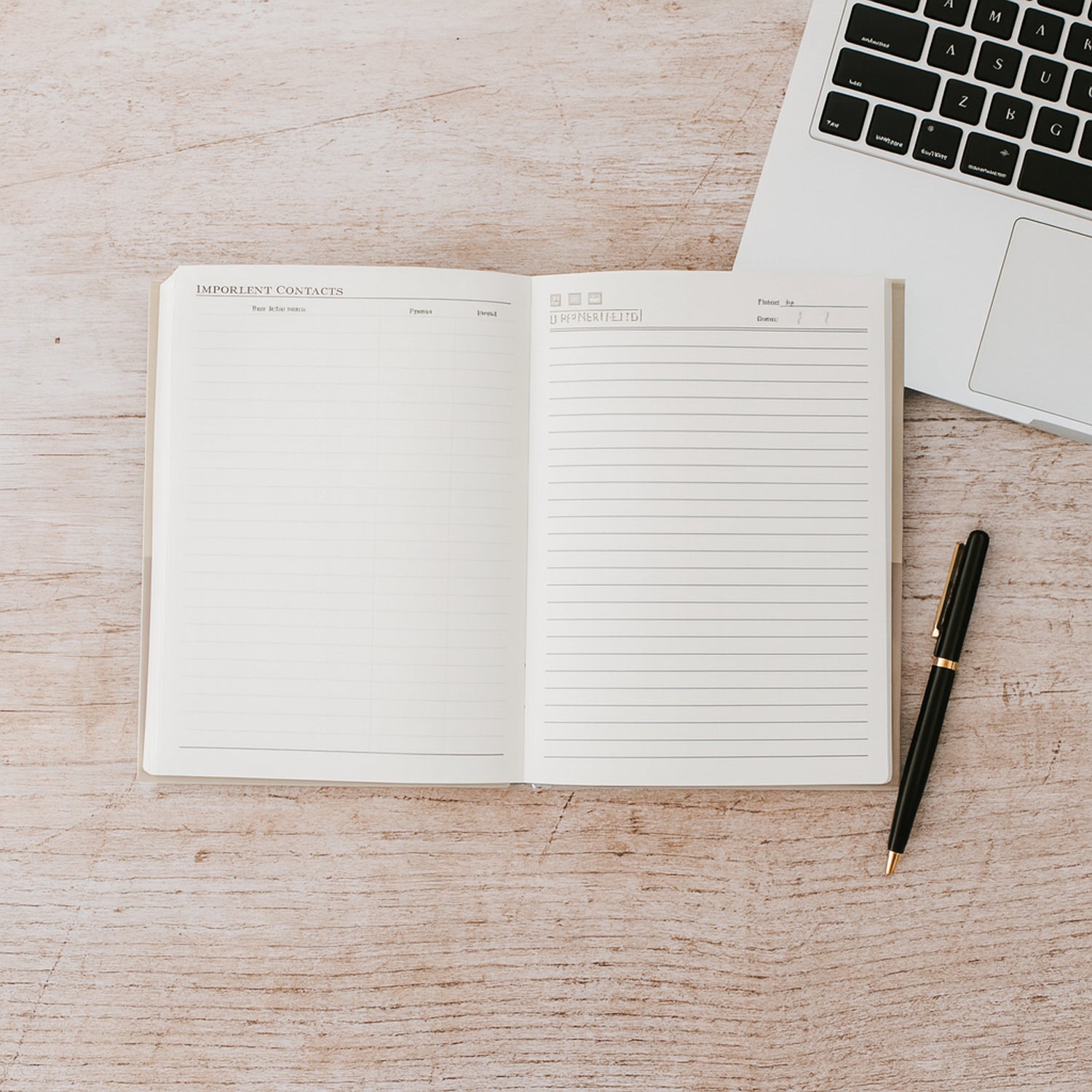 Wukusy hardbound diary notebook with 100 pages, 240x180mm, featuring a durable cover and lined paper for daily writing.