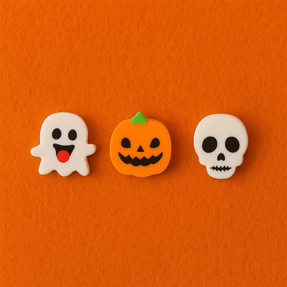 Set of 50 colorful cartoon-shaped rubber erasers from Wukusy, featuring various fun designs and bright mixed colors for office use.