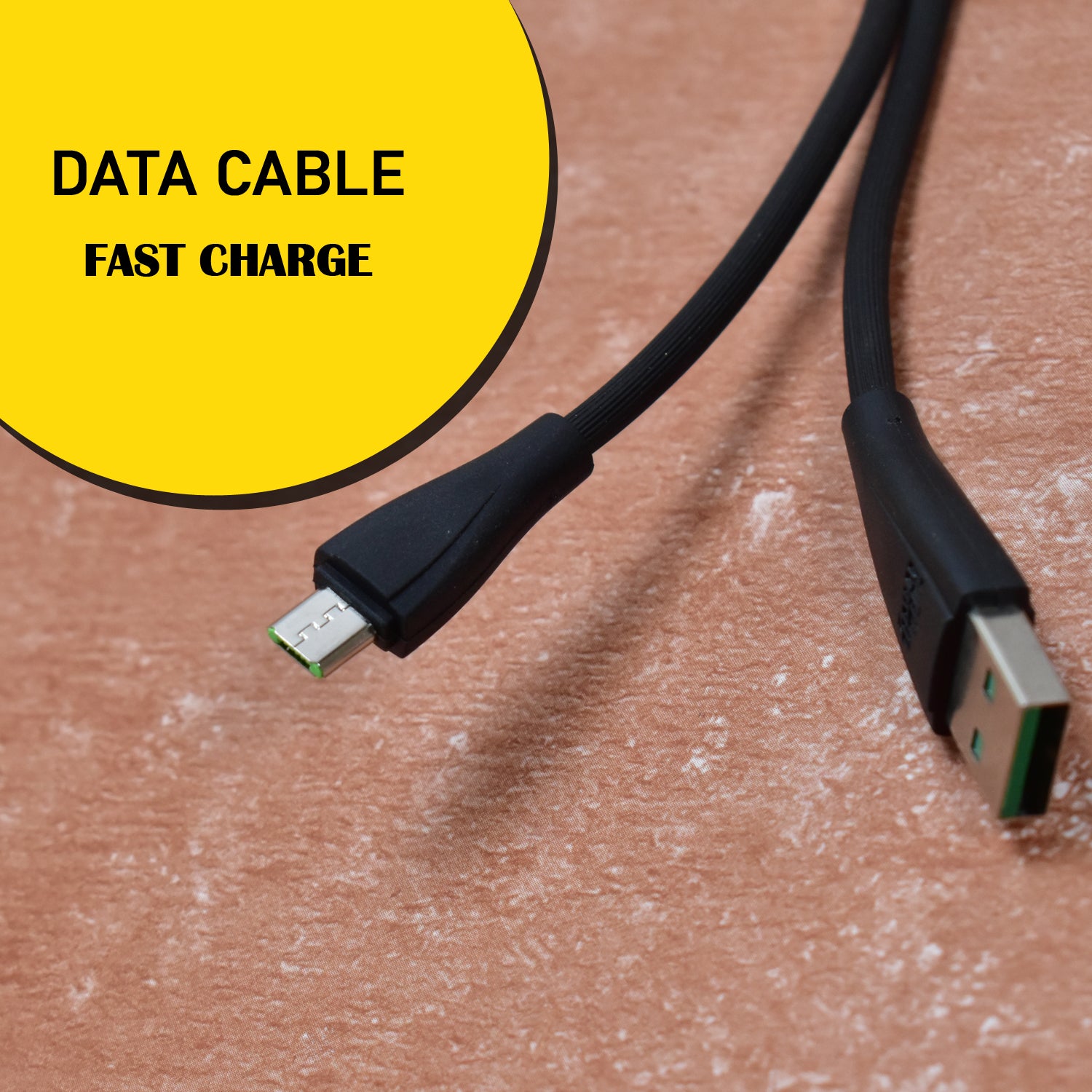 Wukusy 6484 fast charging Android micro USB cable for smartphones and tablets, durable and long for data transfer and charging.
