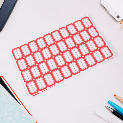 Wukusy office writable blank label sticker sheet with multiple labels on a single sheet, suitable for organization and labeling tasks.