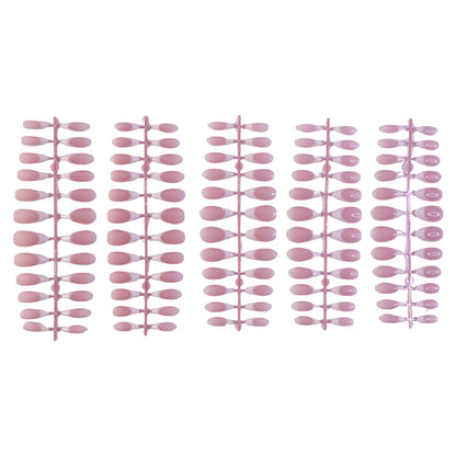 Wukusy artificial nail tips set for elegant French manicure, showcasing neatly shaped white tips on clear base for at-home nail art.