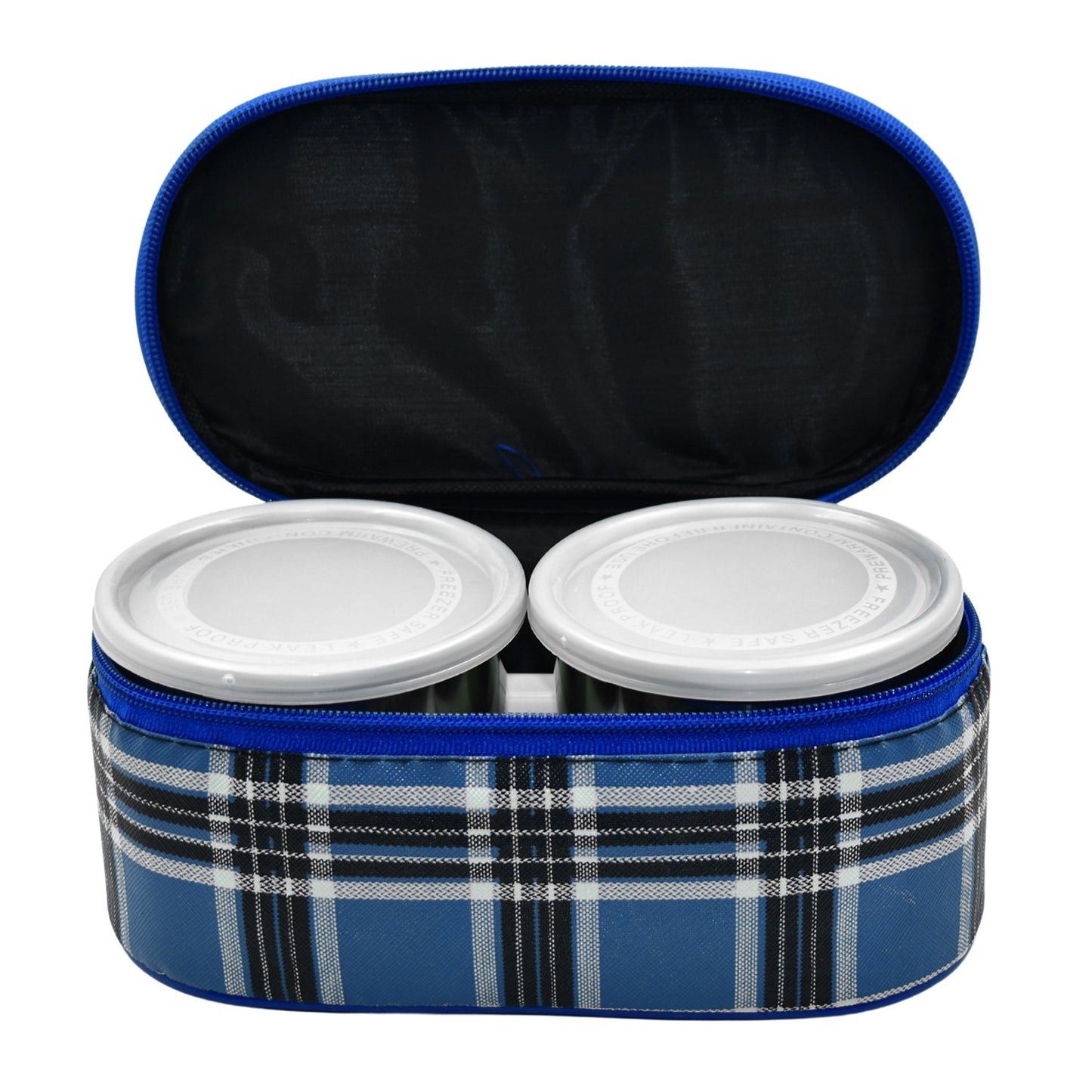 Set of three Wukusy stainless steel containers for corporate lunches, featuring sleek, durable design and secure lids.