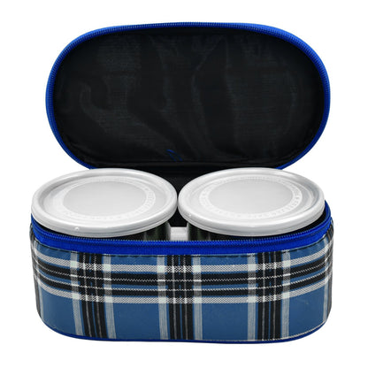 Set of three Wukusy stainless steel containers for corporate lunches, featuring sleek, durable design and secure lids.