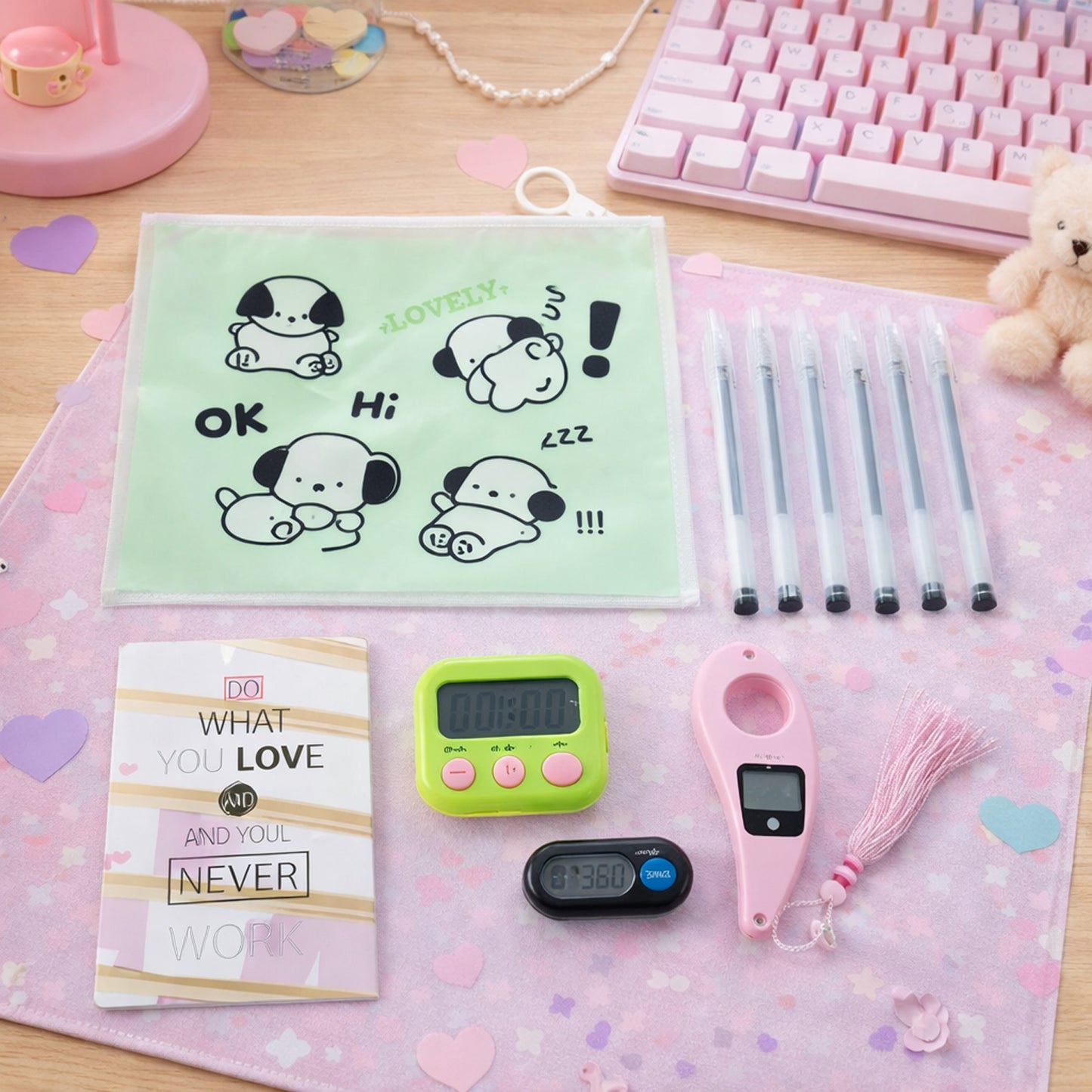 Wukusy Travel Tracking Essentials Premium cute stationery gift combo with notebooks, pens, and accessories for organization and travel.
