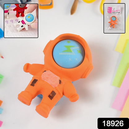 Wukusy astronaut space-themed pencil eraser shaped like a cute astronaut in a space suit, ideal for office or school use