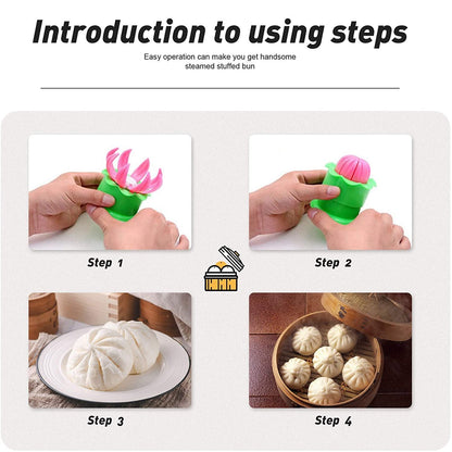 Wukusy 2602 steamed stuffed bun making mold, a kitchen tool with multiple compartments for shaping traditional buns.