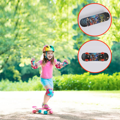 Wukusy 8042 wood skateboard for kids and adults, lightweight and durable skateboarding toy, perfect for beginners and gift options