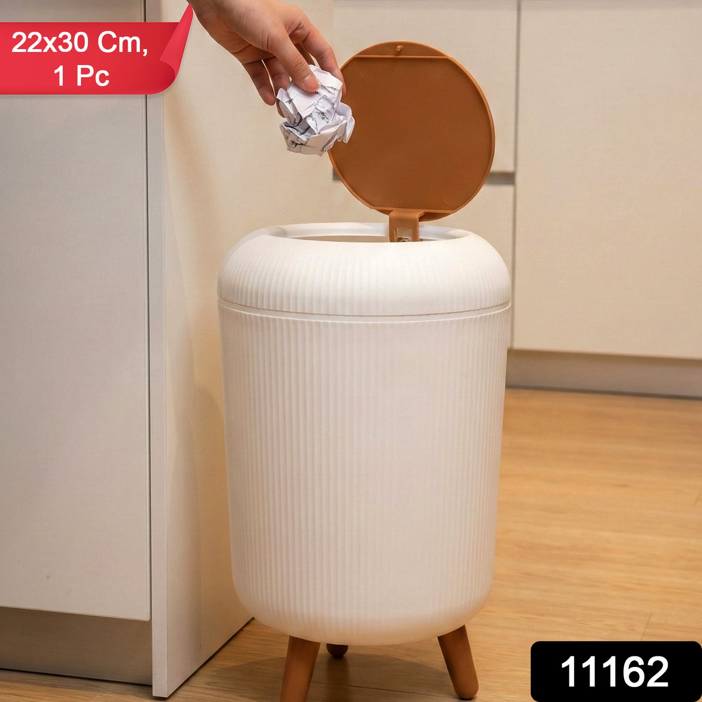 Wukusy premium stylish mini dustbin, 22x30 cm, compact waste bin with sleek design for home or office use