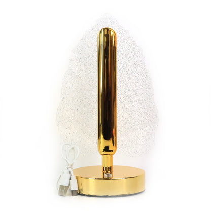 Elegant Wukusy premium LED crystal table lamp with USB power, ideal for stylish home decor and ambient lighting.