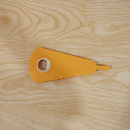 Wukusy stainless steel multipurpose bottle opener tool for kitchen and bar use, designed for opening cans and bottles easily.