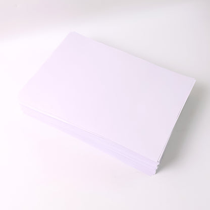 A4 size Wukusy multipurpose copier paper stack with 500 sheets, high brightness white printing paper for office use.