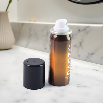 Wukusy Badz long-lasting premium deodorant body spray for men in 45ml with mixed fragrances, designed for freshness and odor control.