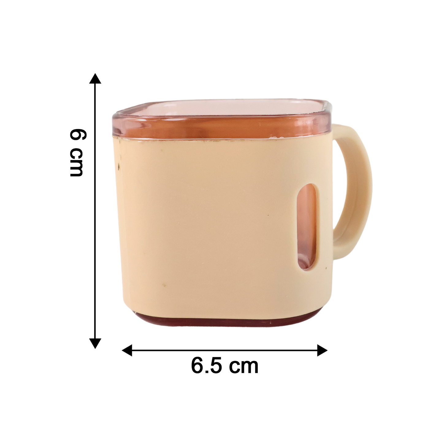 Premium Square Shape Tea Cup Set  6-piece (150 Ml)