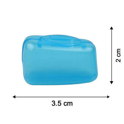 Set of five Wukusy toothbrush head cover caps with protective travel hygiene cases, designed to keep toothbrush heads clean and safe.
