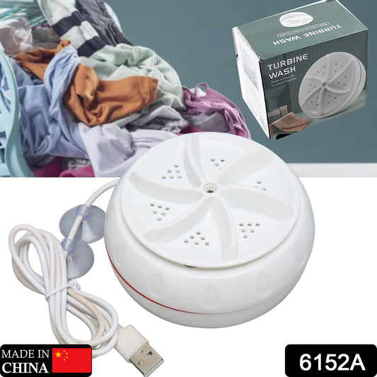 Wukusy 6152a mini washing machine with door hinge, compact turbo washer, USB cable, suitable for home, camping, and college rooms.