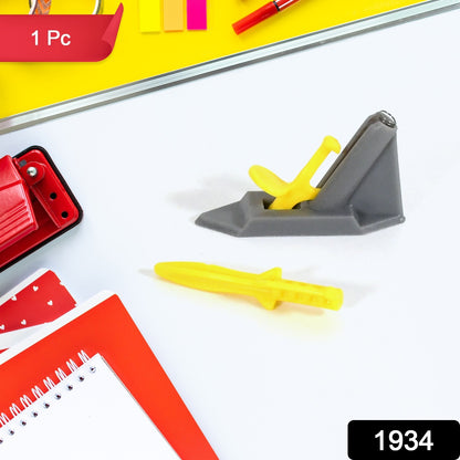 Wukusy 1934 Junior Rocket Launcher toy with plastic bullets, military-themed plastic toy for outdoor and indoor play.