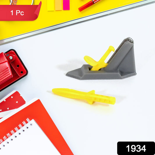 Wukusy 1934 Junior Rocket Launcher toy with plastic bullets, military-themed plastic toy for outdoor and indoor play.