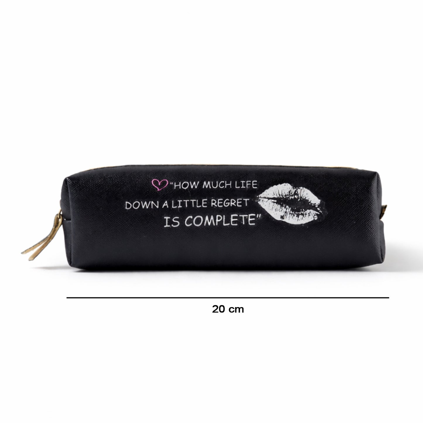 Wukusy printed zipper pencil pouch organizer with colorful floral design, compact and lightweight for stationery storage.