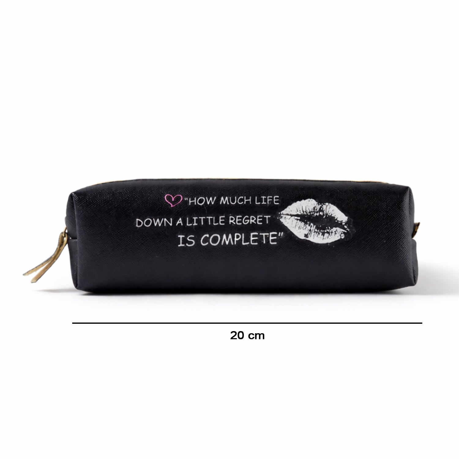 Wukusy printed zipper pencil pouch organizer with colorful floral design, compact and lightweight for stationery storage.