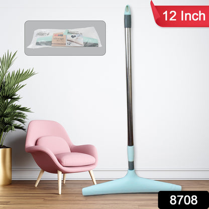 Wukusy Ganesh telescopic bathroom wiper, 12-inch (30 cm) home cleaning tool with adjustable handle for bathroom surfaces.