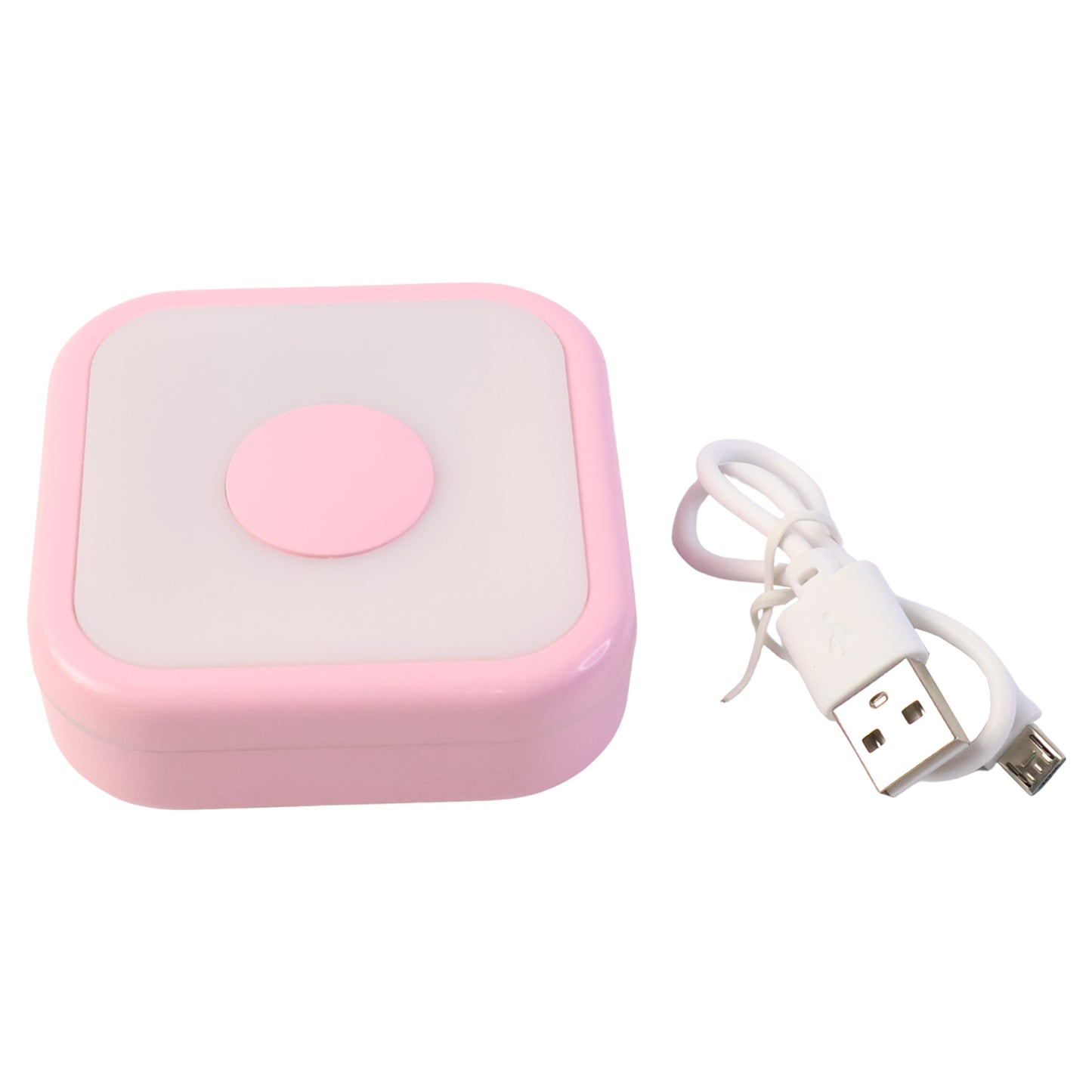 Wukusy portable USB-powered touch sensor LED night lamp emitting soft white light, ideal for home improvement and bedside use.