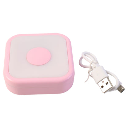 Wukusy portable USB-powered touch sensor LED night lamp emitting soft white light, ideal for home improvement and bedside use.