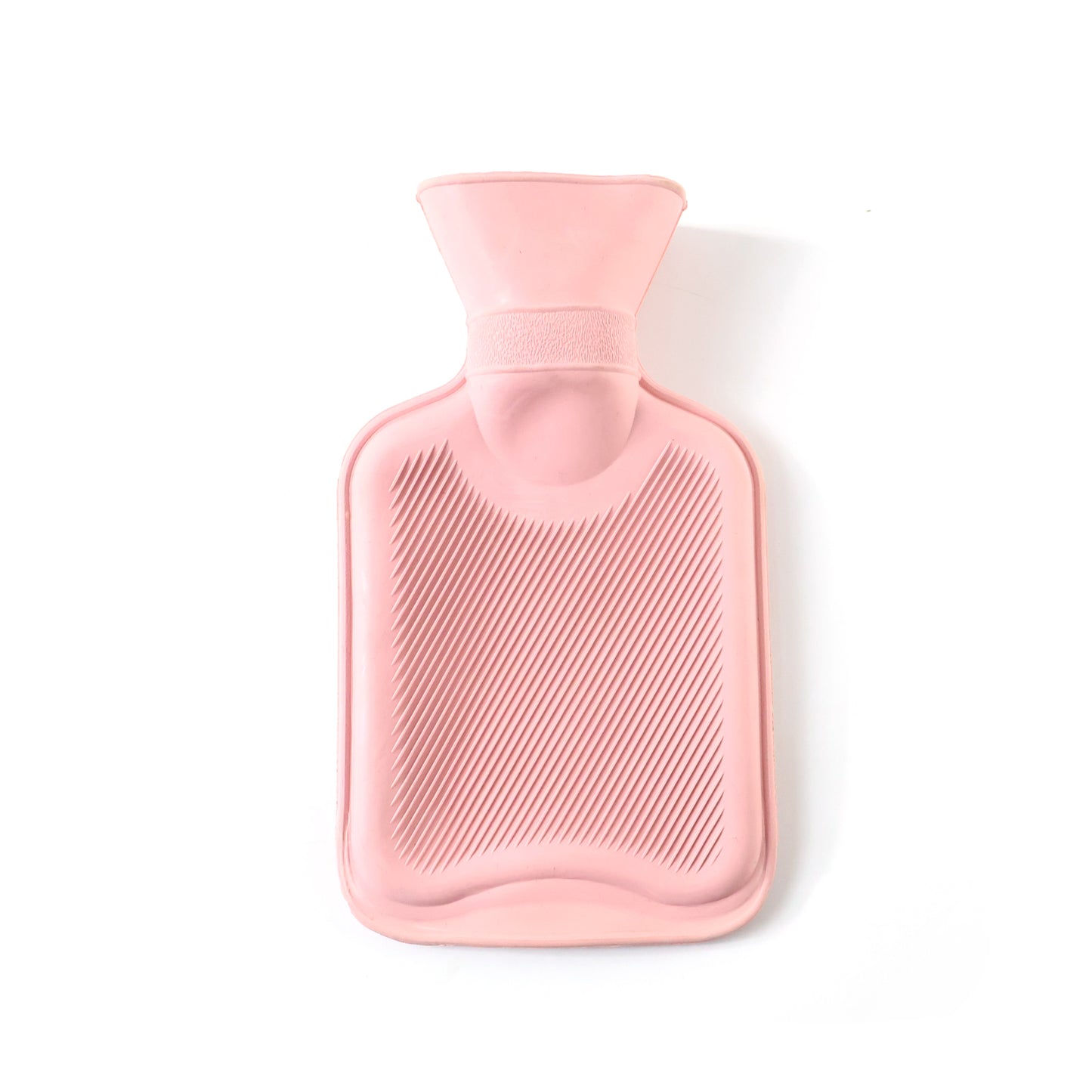 Wukusy reusable hot water bag for pain relief, warm compress therapy, showing soft fabric cover and attached nozzle for easy filling.