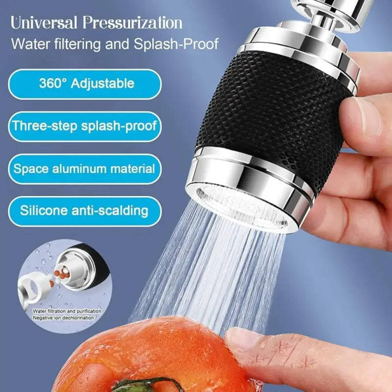 360° swivel kitchen tap spray head attachment for kitchen faucets, versatile water spray tool for home and kitchen use