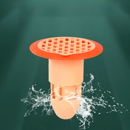 Plastic drain strainer for bathroom and kitchen from Wukusy, fits standard drains to prevent clogs and catch debris.