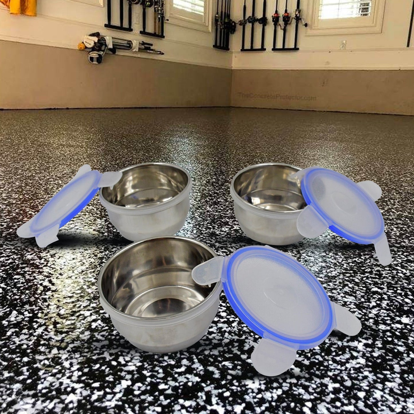 Wukusy stainless steel leak-proof lunch box with multiple compartments, ideal for office, school, or travel, in a sleek design