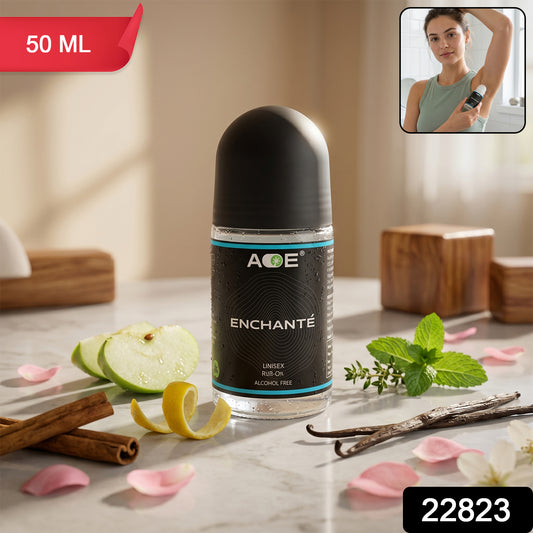 Wukusy Aoe Premium Long Lasting Unisex Roll-on Deodorant body fragrance in 50ml blue bottle.