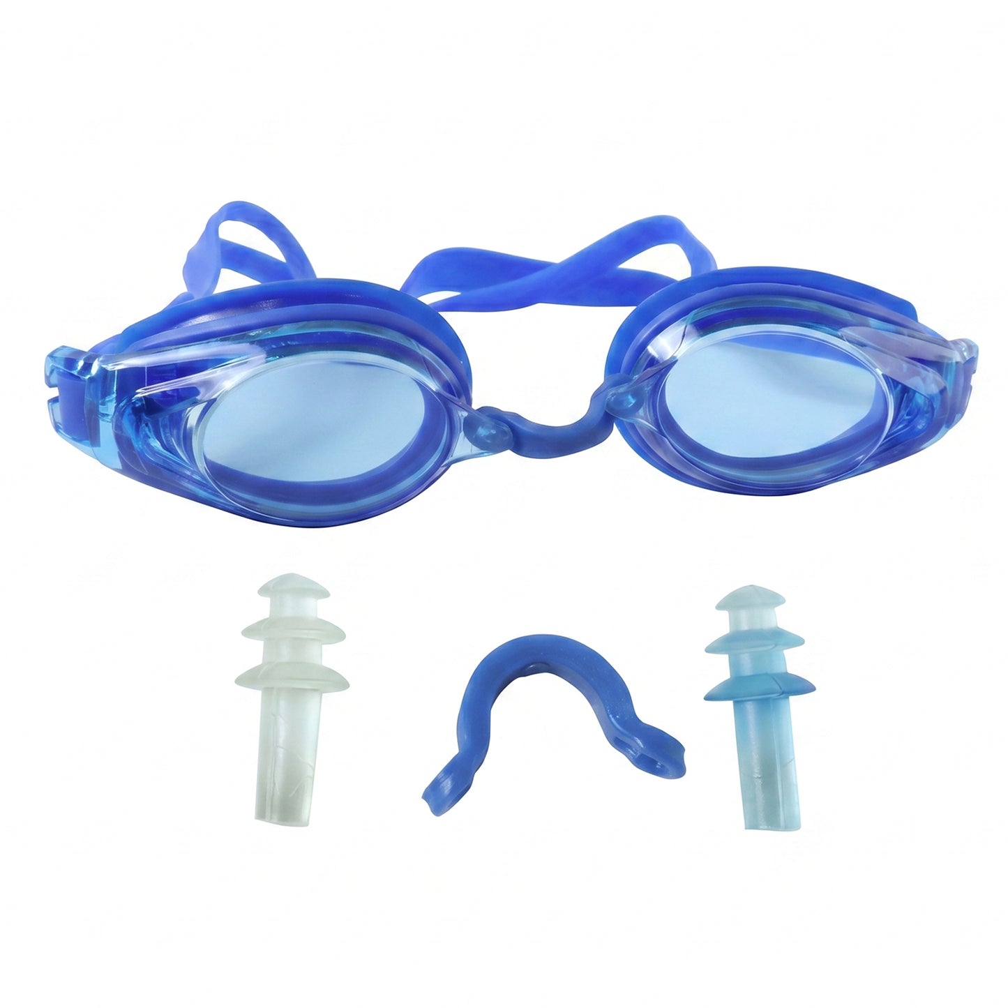 Kids durable swimming goggles by Wukusy with soft cushion seal and adjustable strap, shown in a close-up image.
