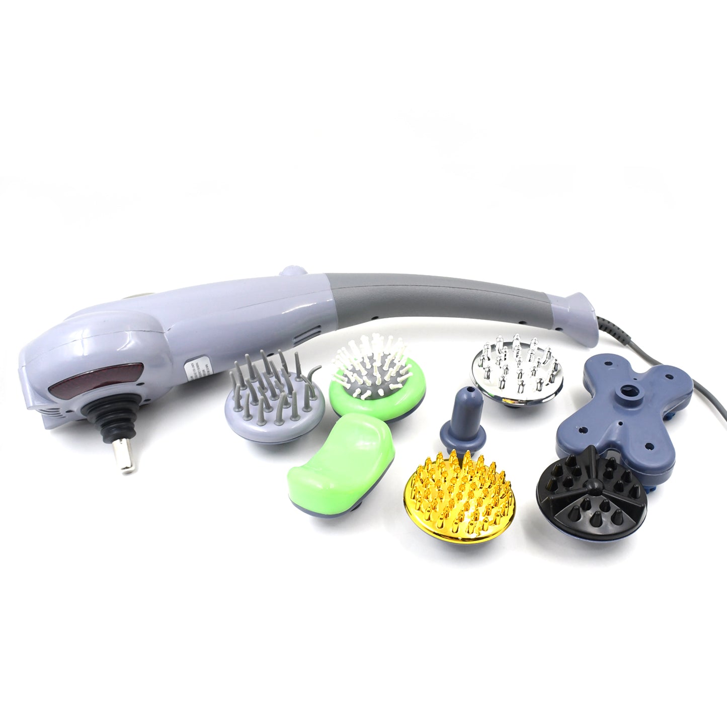 Wukusy Electric 8-in-1 full body massager set with multiple attachments for relaxing health care massage.