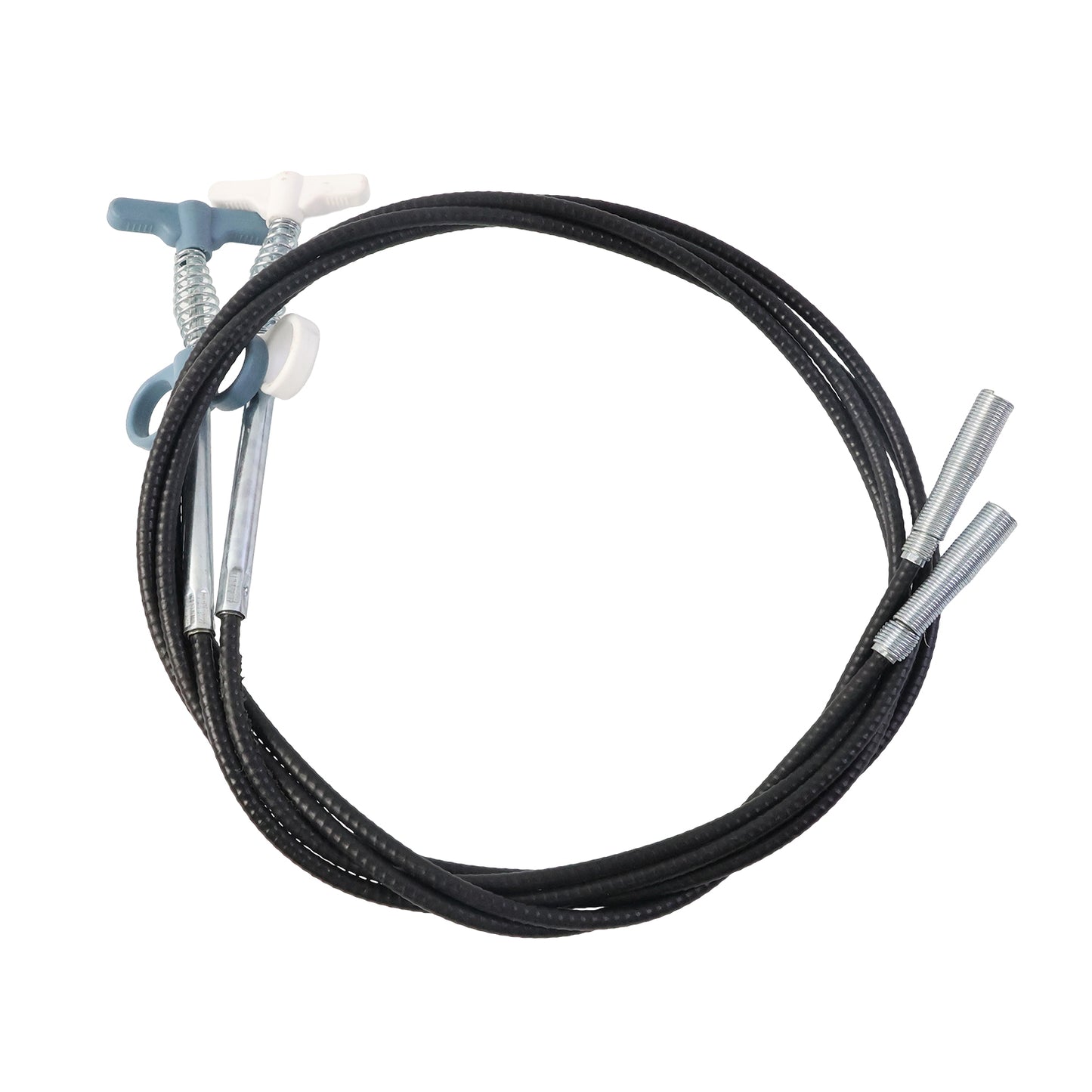 Wukusy flexible spring drain cleaning tool with hand grip, 157 cm long, designed for clearing clogged drains efficiently.