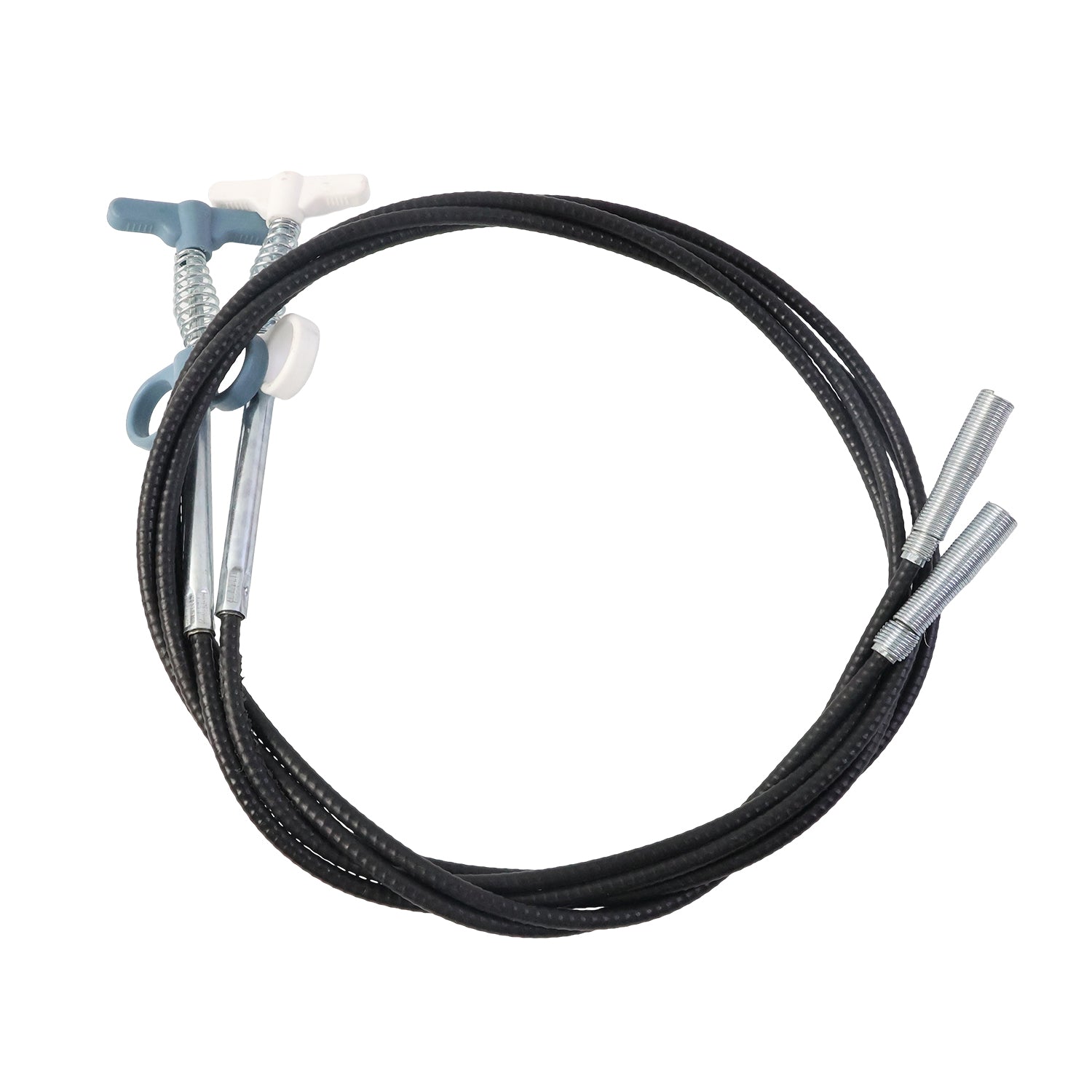 Wukusy flexible spring drain cleaning tool with hand grip, 157 cm long, designed for clearing clogged drains efficiently.