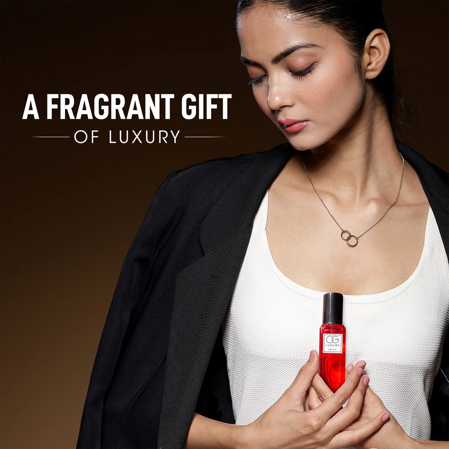 Wukusy Og Beauty Luxury Pure Elegance Eau De Parfum 4-piece gift set with 20ml bottles, displayed with elegant packaging and bottles.