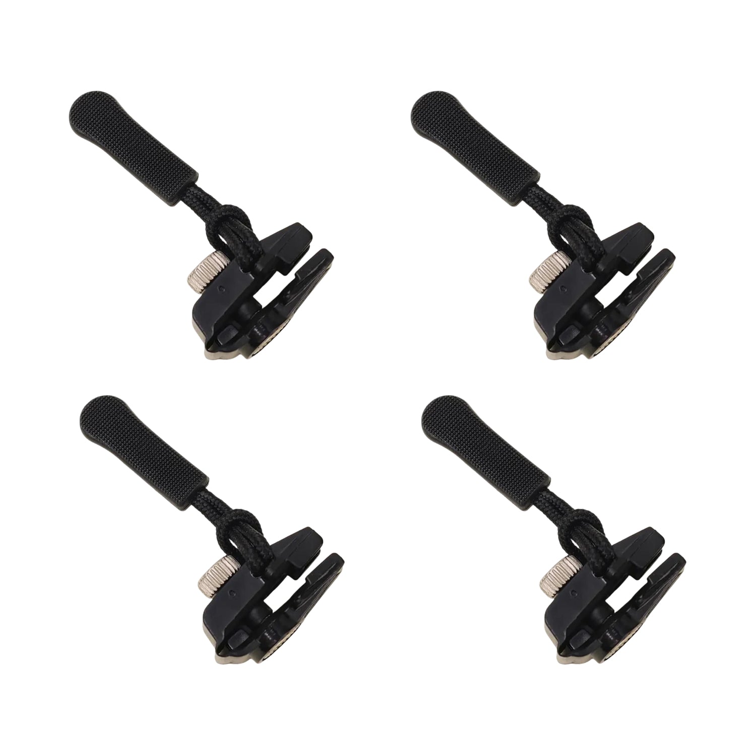 Set of four Wukusy portable universal detachable zipper sliders for home improvement, suitable for various zipper repairs.