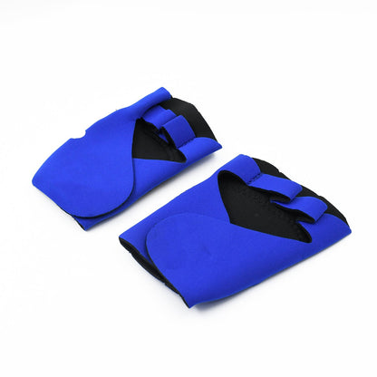Wukusy palm support gloves for gym training, half finger design, outdoor exercise gloves in a color box, pair for workout comfort