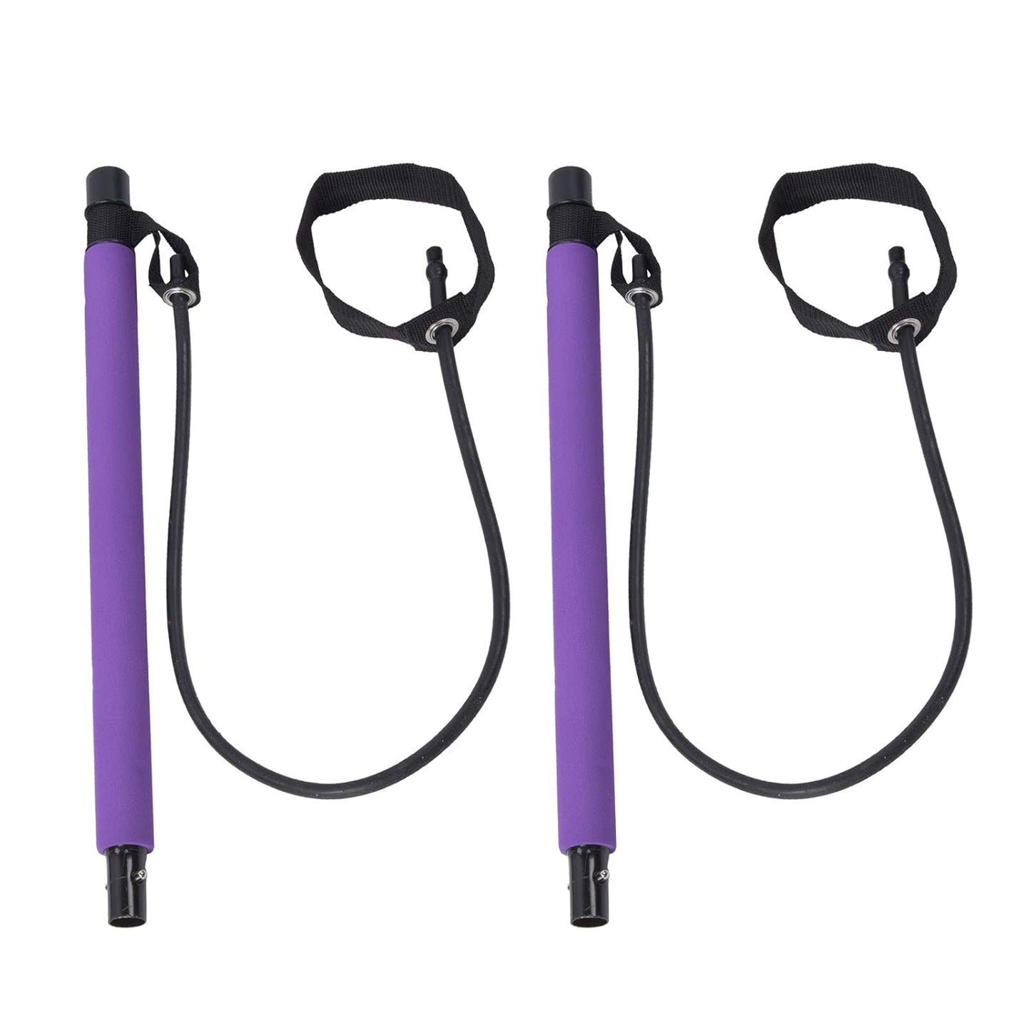 Wukusy fitness exercise tube and Pilates bar set with resistance bands, gym workout equipment for strength training and flexibility.