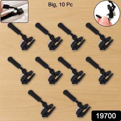 Set of 10 portable universal detachable zipper sliders from Wukusy for home improvement, compatible with various zipper types.