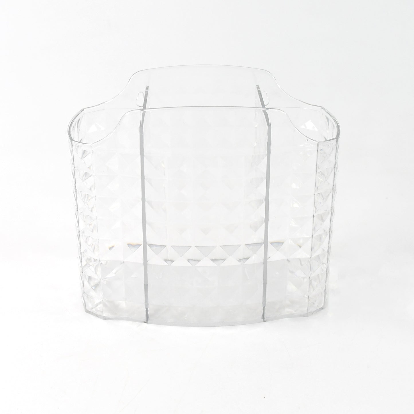 Wukusy Apex Crysta multipurpose office organizer holder with clear compartments for pens, stationery, and small office supplies