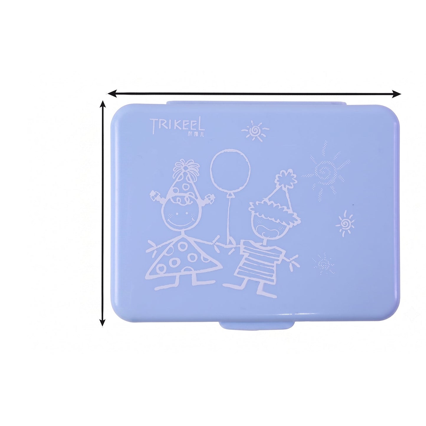 Wukusy 6-compartment plastic pill organizer box with portable design for medication storage and organization.