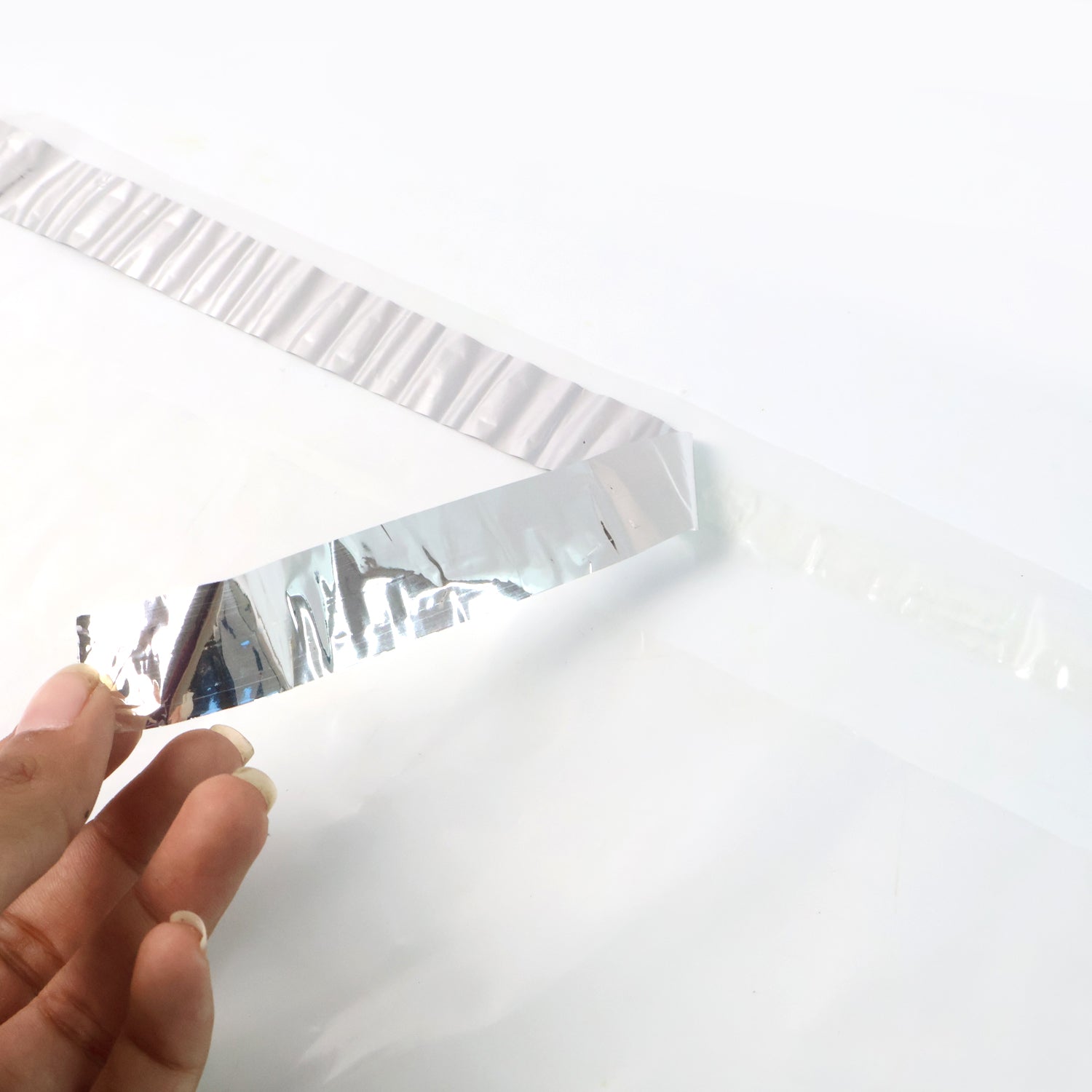 Set of 10 Wukusy self-adhesive courier polybags for secure packaging, ideal for office shipping and mailing needs.
